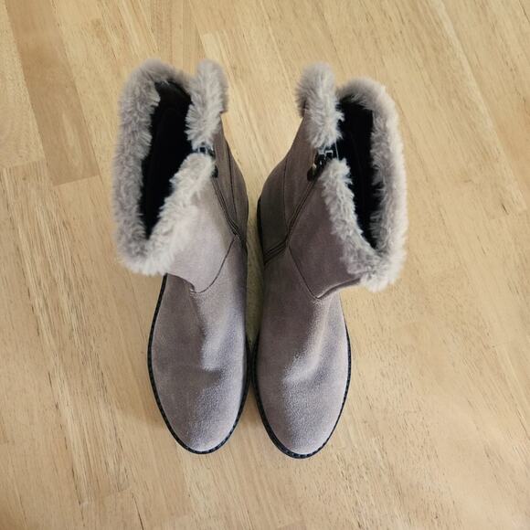 Easy Spirit Suede Ankle Boots Evolve Honor - Taupe tan- size 6.5 EUC - Picture 10 of 11